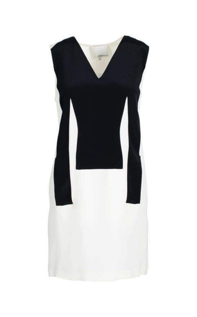 Phillip Lim Silk Sleeveless Black and White Dress - Runway Catalog