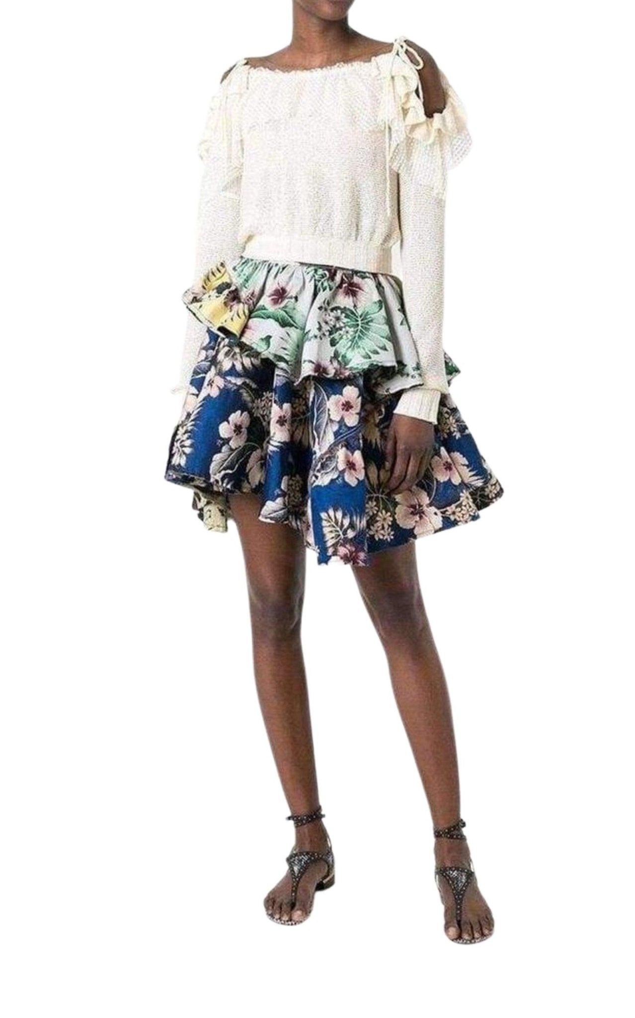 Philosophy Di Lorenzo Serafini Floral Print Skirt - Runway Catalog