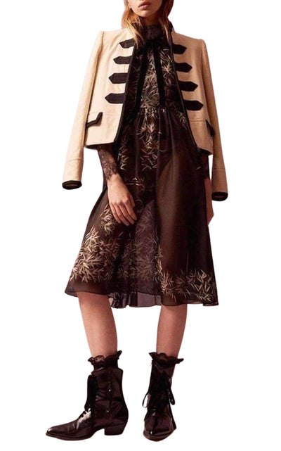 Philosophy Di Lorenzo Serafini Natural Gabardine Military Jacket - Runway Catalog