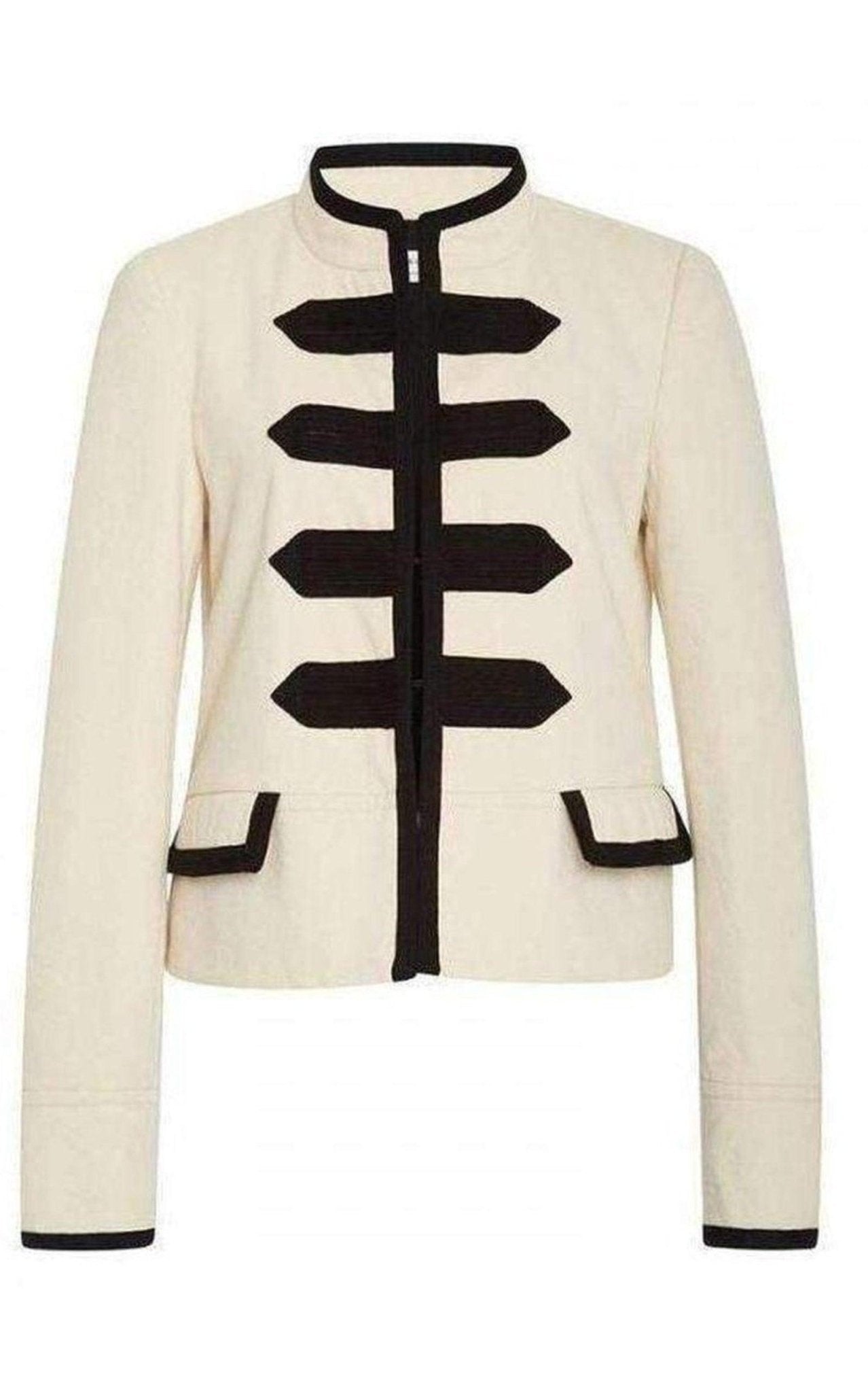 Philosophy Di Lorenzo Serafini Natural Gabardine Military Jacket - Runway Catalog