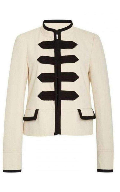 Philosophy Di Lorenzo Serafini Natural Gabardine Military Jacket - Runway Catalog