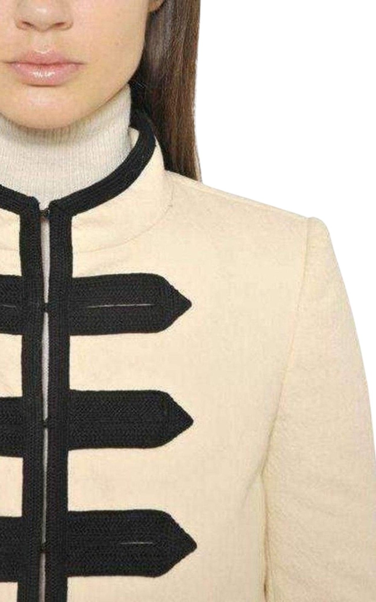 Philosophy Di Lorenzo Serafini Natural Gabardine Military Jacket - Runway Catalog
