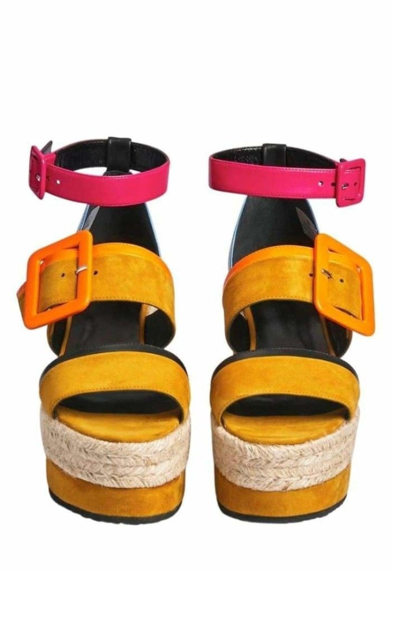 Pierre Hardy Alpha Sun Suede Sandals - Runway Catalog