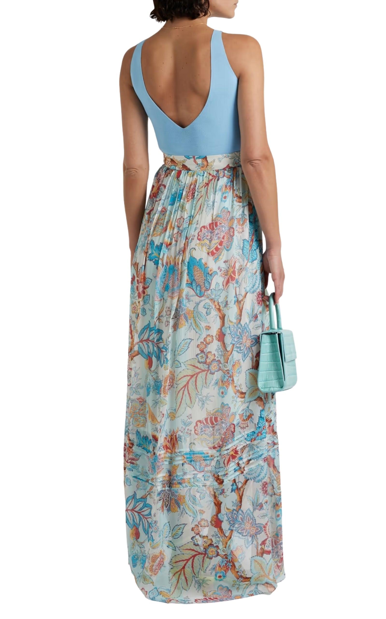  EtroPleated Floral Print Maxi Skirt - Runway Catalog