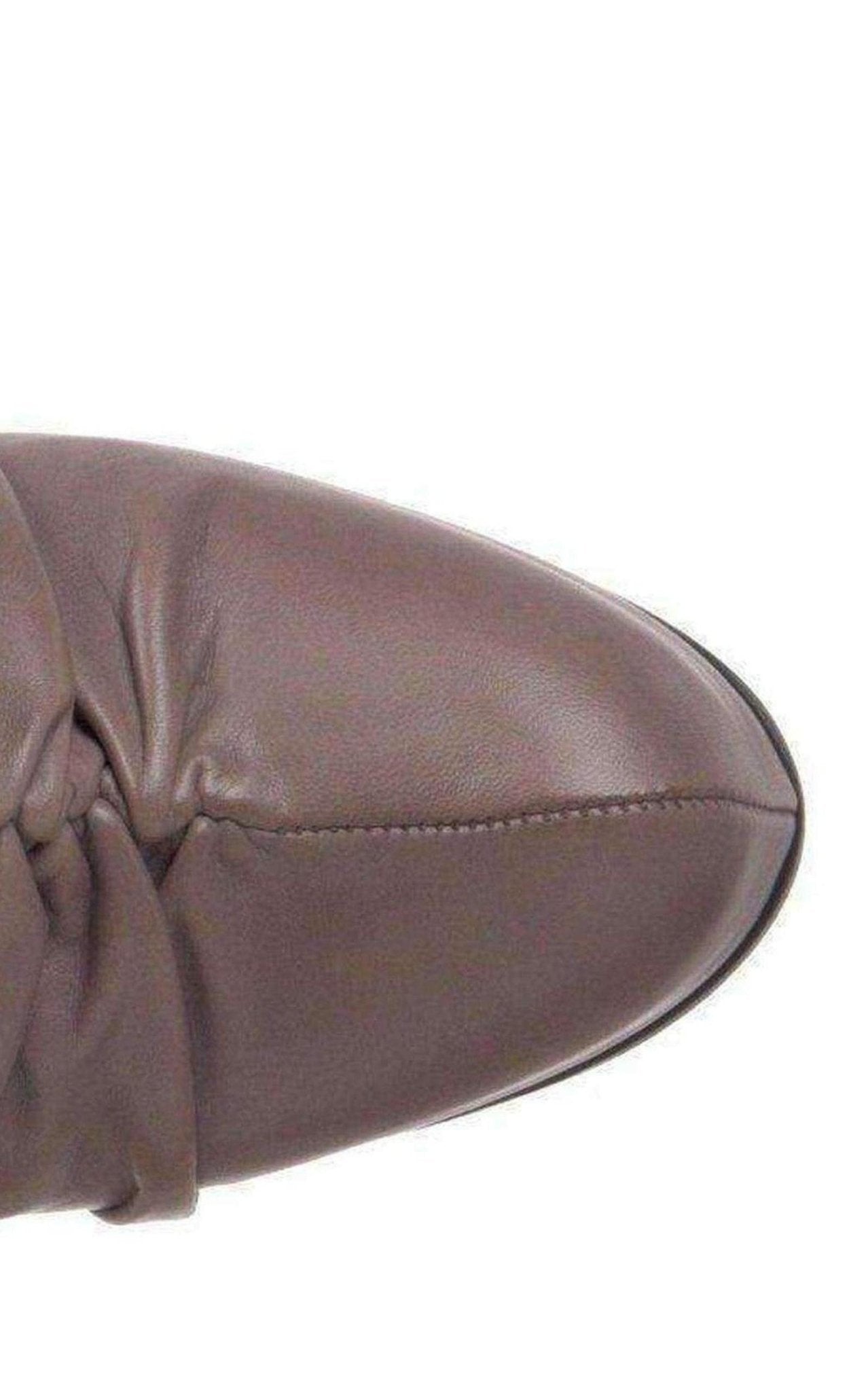 Pour La Victoire Grey Leather Asas Ankle Boots - Runway Catalog