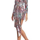 Mixed Sequin Wrapped Mini Dress Prabal Gurung