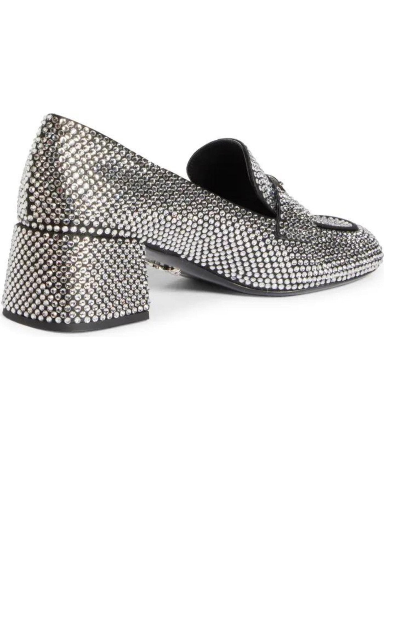 Prada Crystal - embellished Logo - plaque Loafers - Runway Catalog