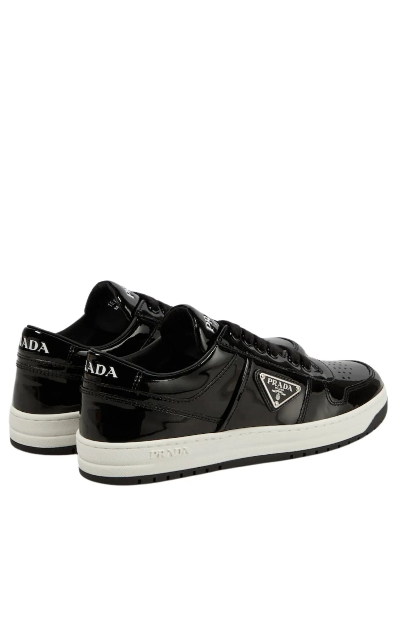 Prada Downtown Patent Leather Sneakers - Runway Catalog