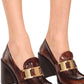 Leather Loafer Pumps Prada