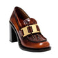 Leather Loafer Pumps Prada