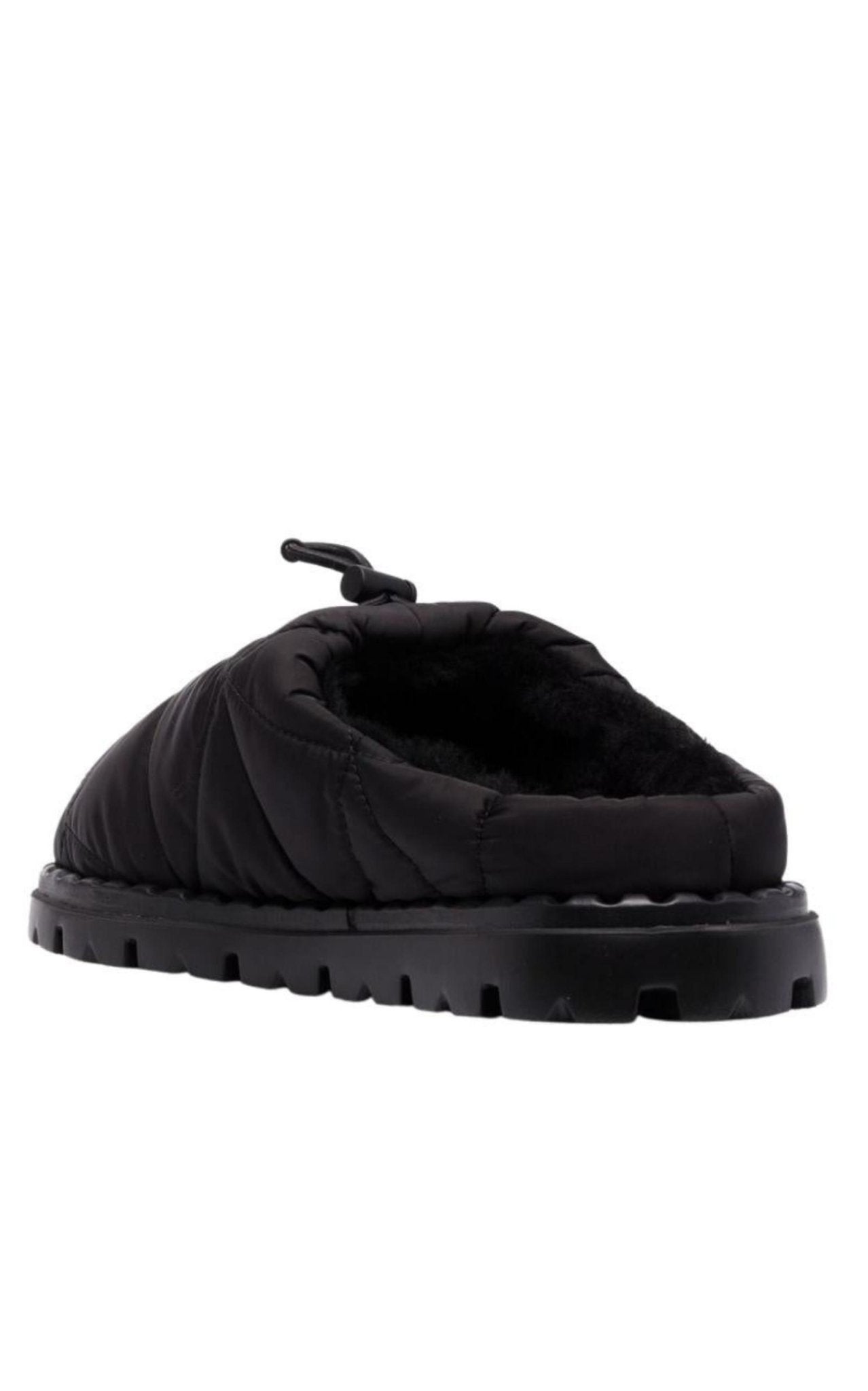 Prada Re - Nylon Shearling - lined Mules - Runway Catalog