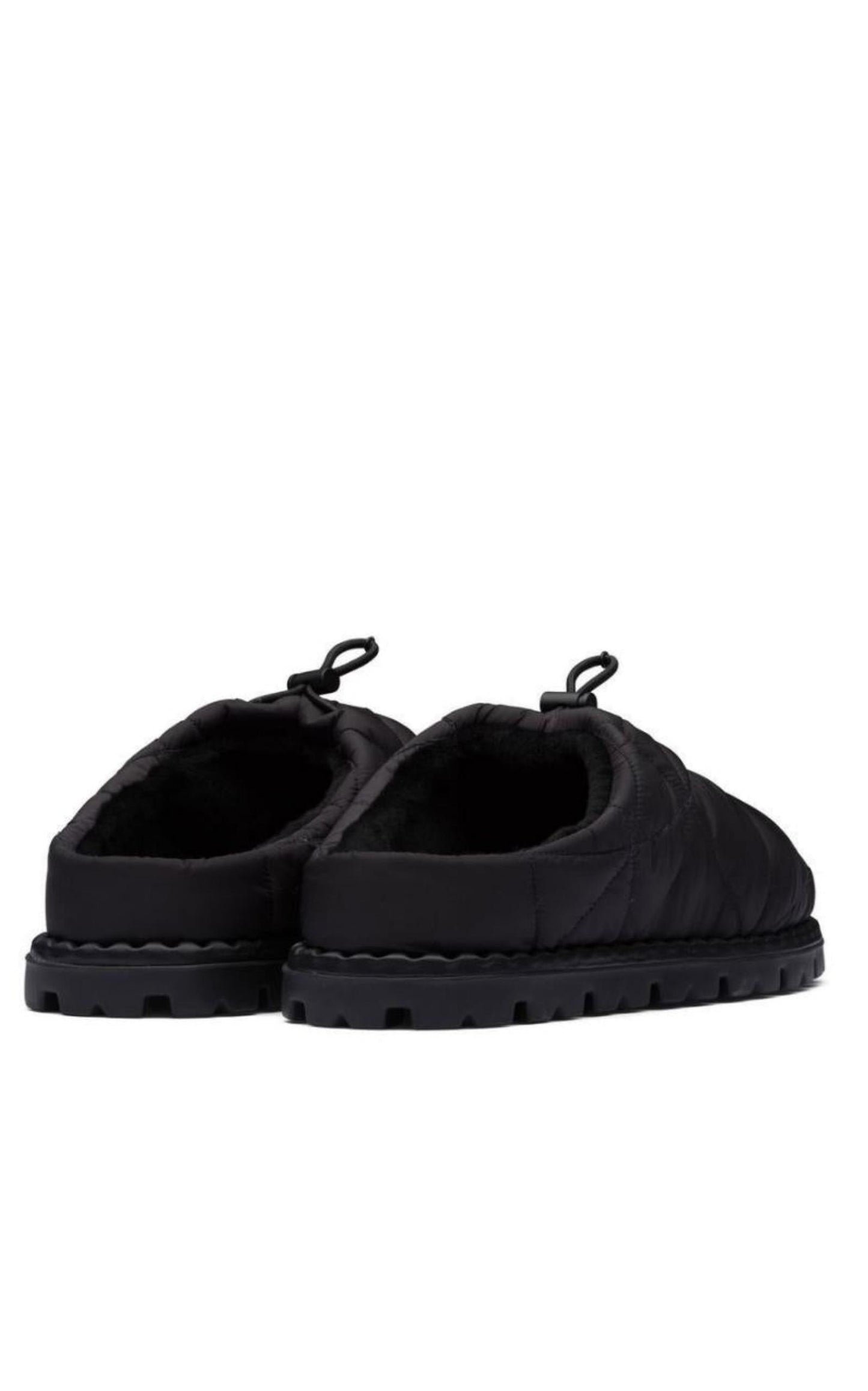 Re-Nylon Shearling-lined Mules Prada