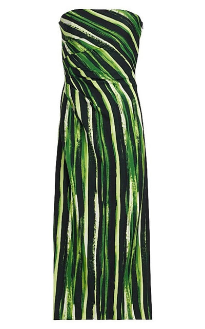 Proenza Schouler Proenza Schouler Painted Stripe Strapless Dress - Runway Catalog