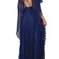 Blue Silk Ball Cape Gown Ralph & Russo