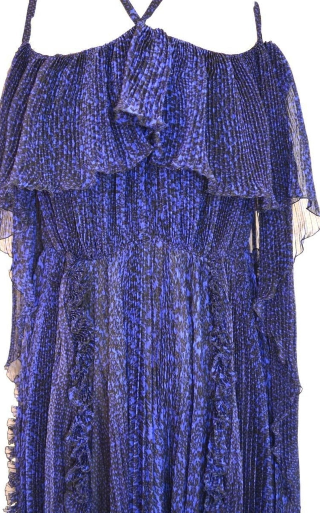 Ralph & Russo Blue Silk Ball Cape Gown - Runway Catalog