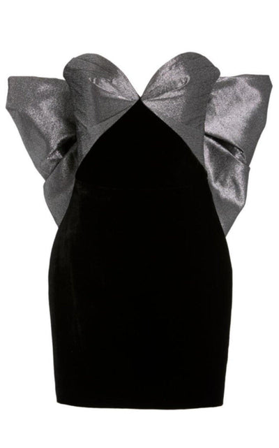 Rasario Off - The - Shoulder Bow Mini Dress - Runway Catalog