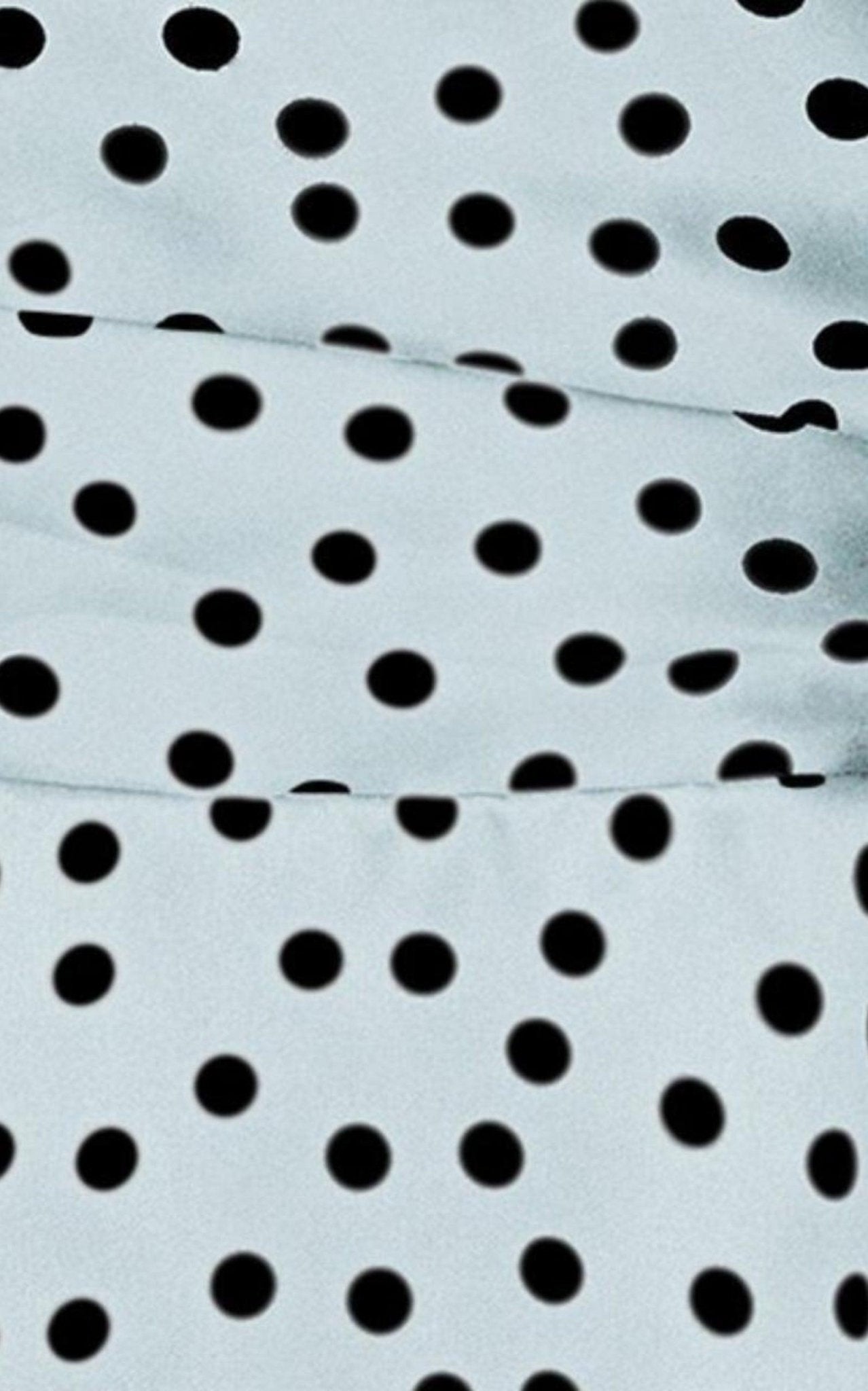 Rasario Polka - Dot Silk Corset Midi Dress - Runway Catalog