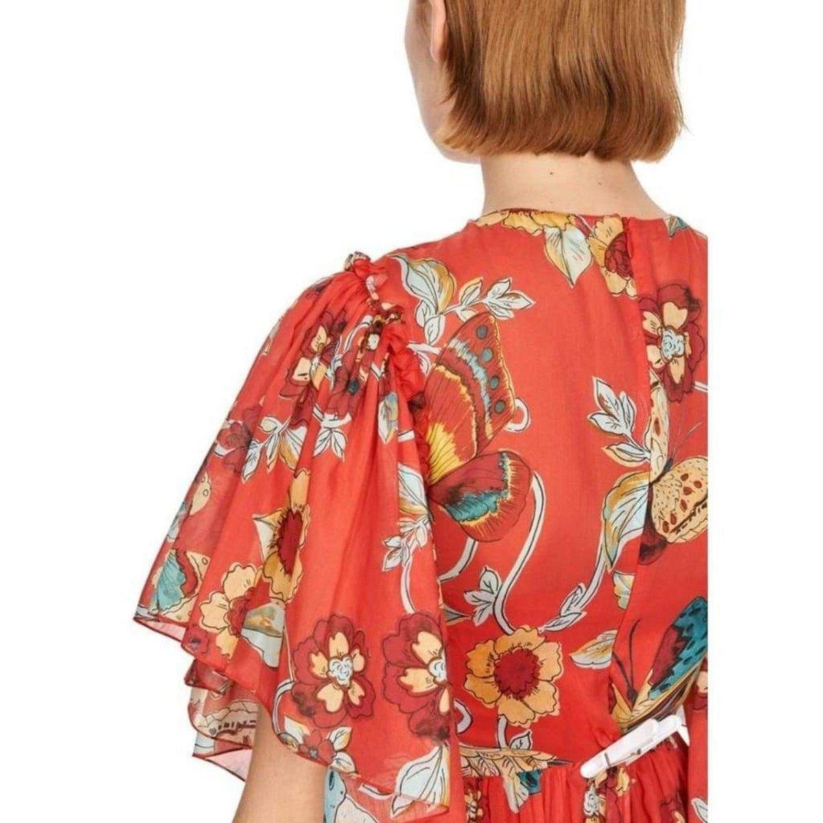 Red Valentino 花柄シルクワンピース IT 40 Red Valentino 花柄シルクワンピース IT 40 【公式通販】