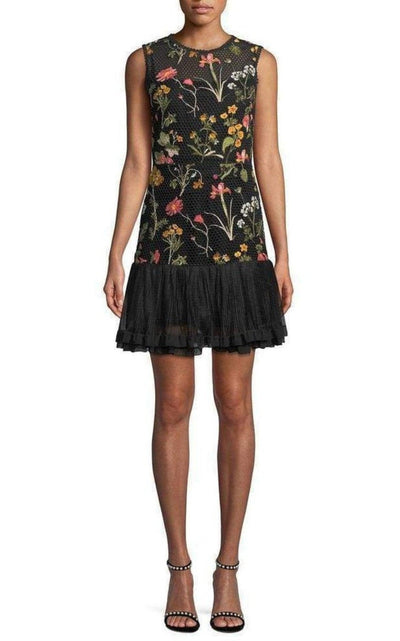 Red Valentino Embroidered Flower Lace Dress - Runway Catalog