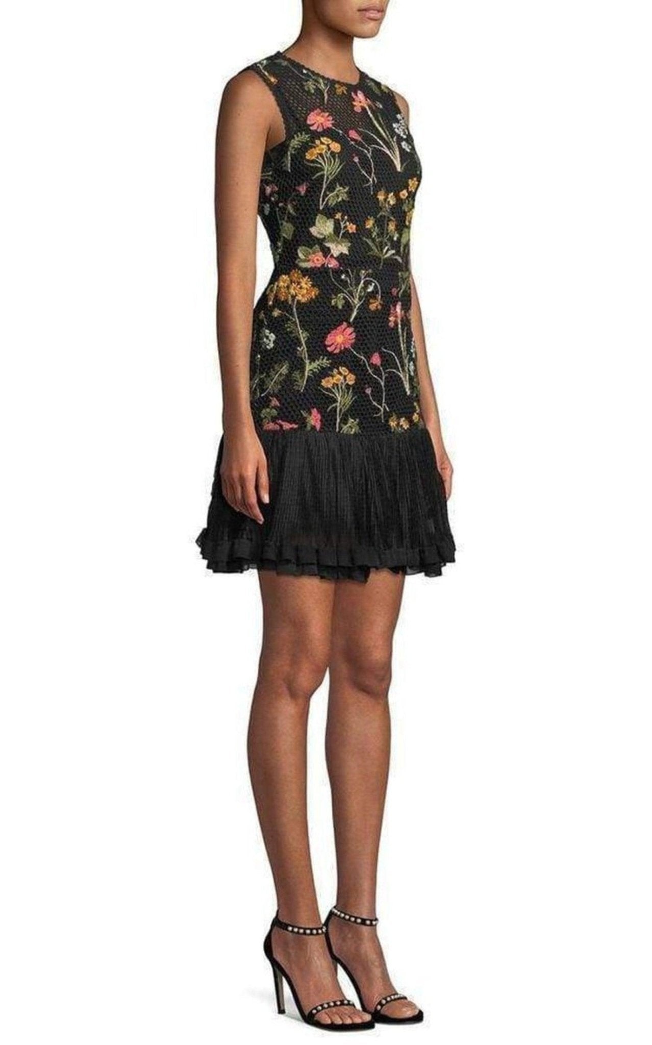 Red Valentino Embroidered Flower Lace Dress - Runway Catalog