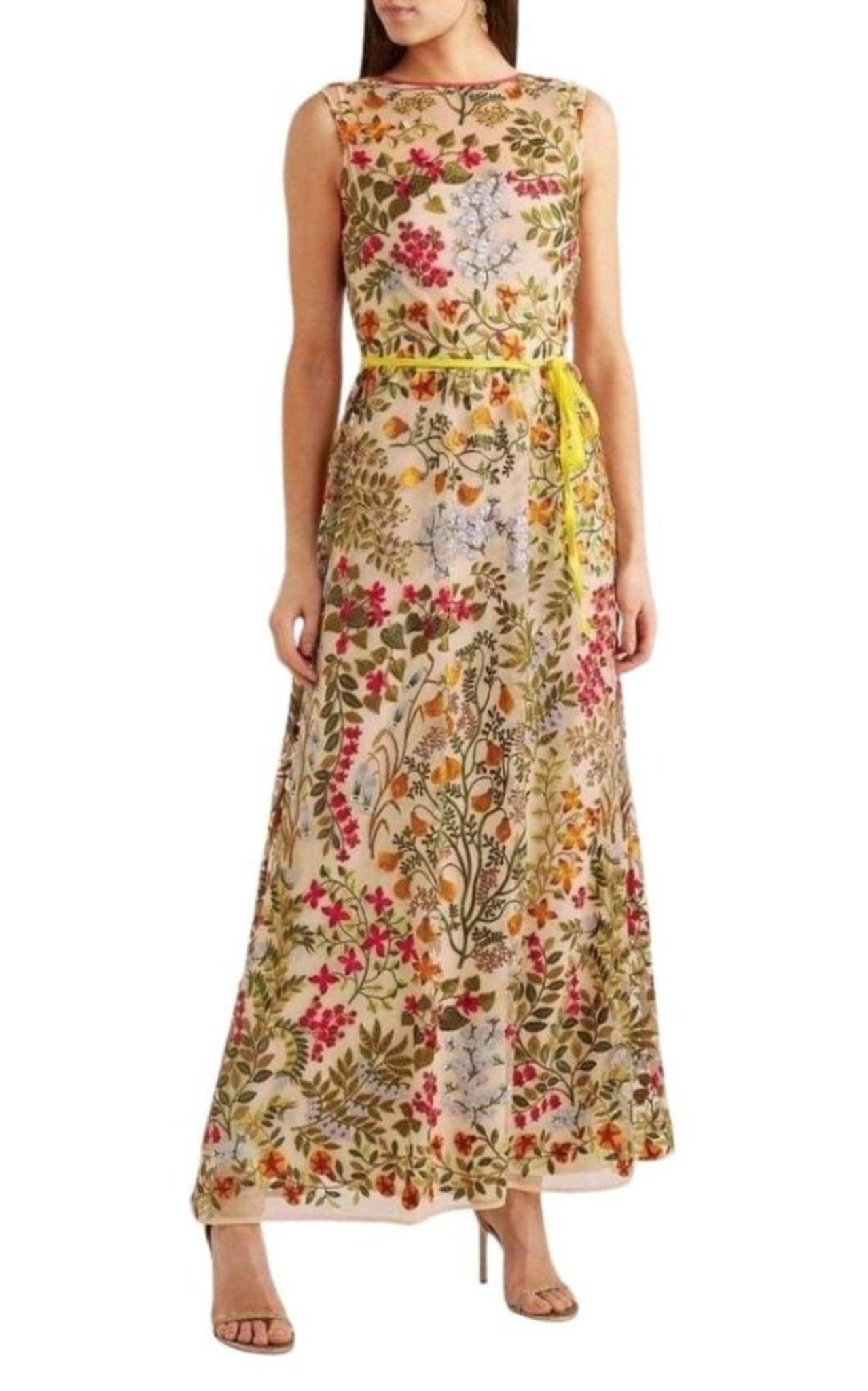 Red Valentino Embroidered Tulle Maxi Dress - Runway Catalog