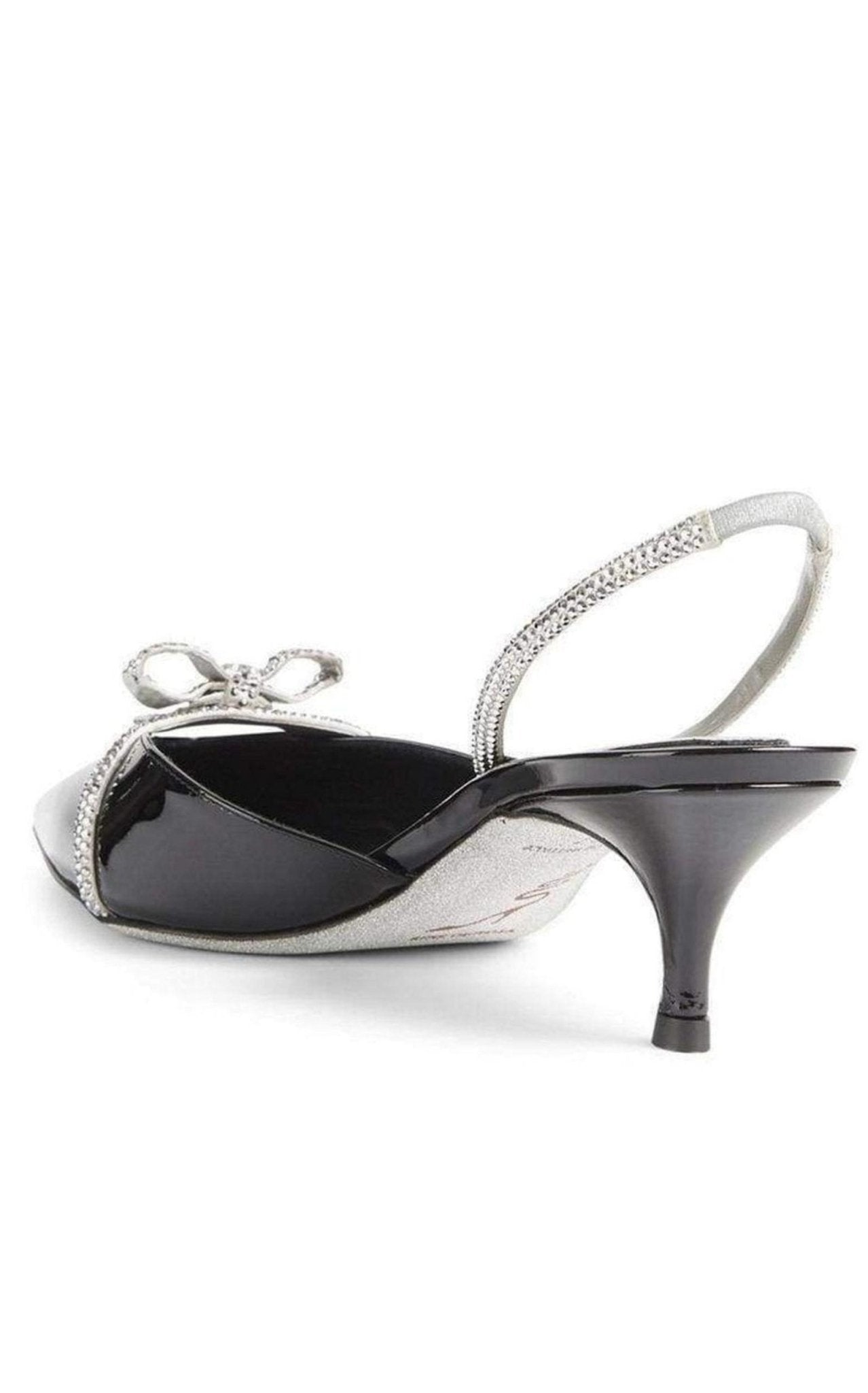 Rene Caovilla Fiocchina Patent Leather Slingback Pumps - Runway Catalog