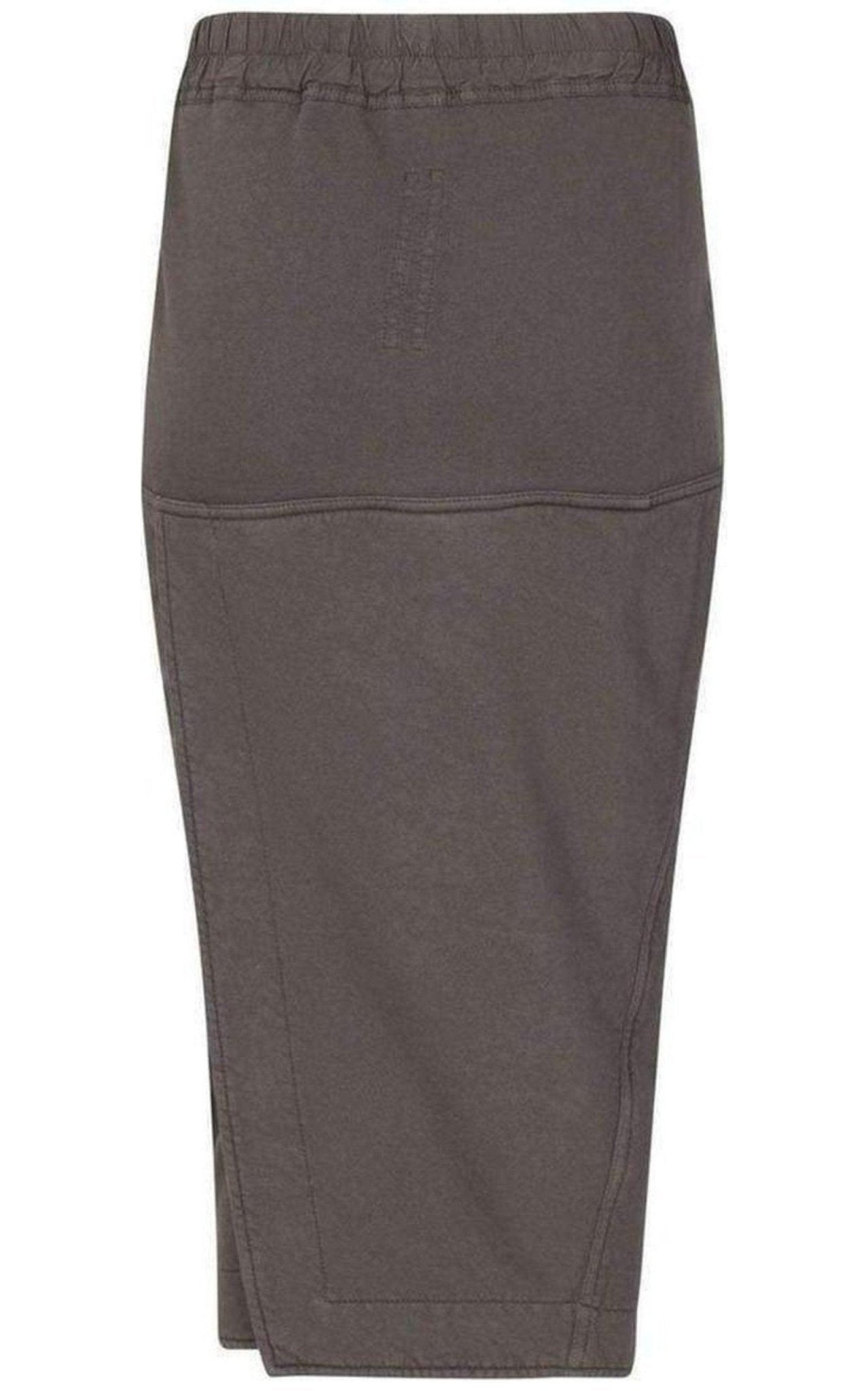 Rick Owens Cotton Pillar Grey Skirt - Runway Catalog