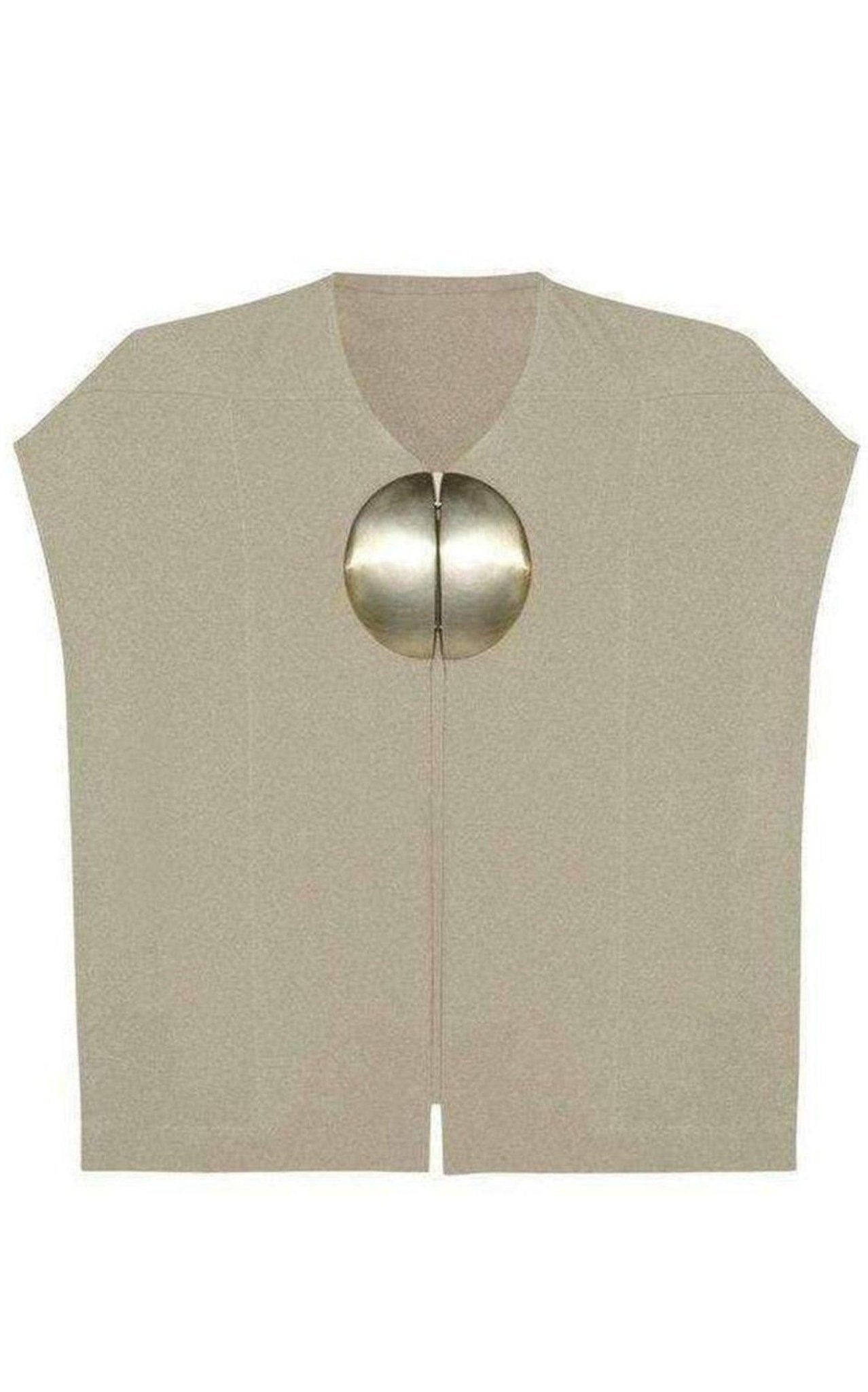 Rick Owens Dagger Mantlette Silk - crepe Jacket - Runway Catalog