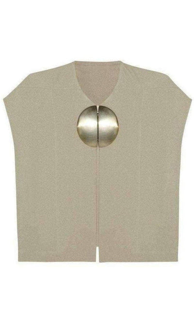 Rick Owens Dagger Mantlette Silk - crepe Jacket - Runway Catalog