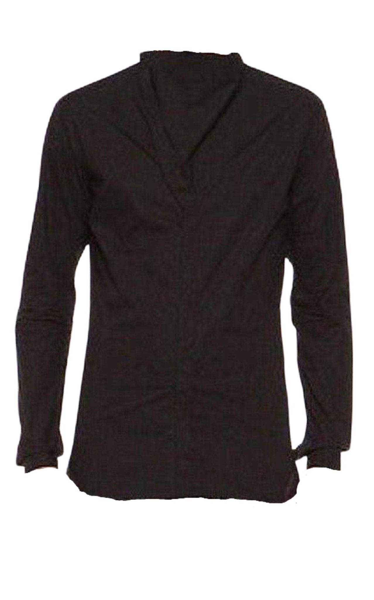 Rick Owens Plinth Black Cowl Shirt - Runway Catalog