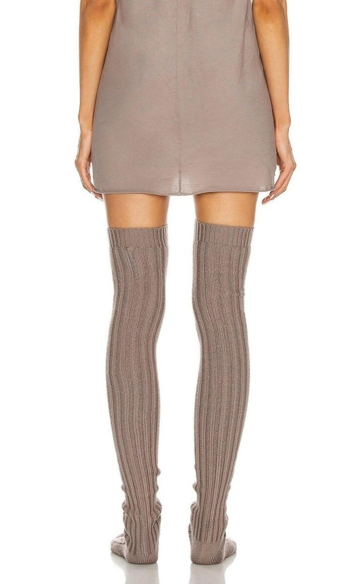 Rick Owens Thigh - High Wool Stockings - Runway Catalog
