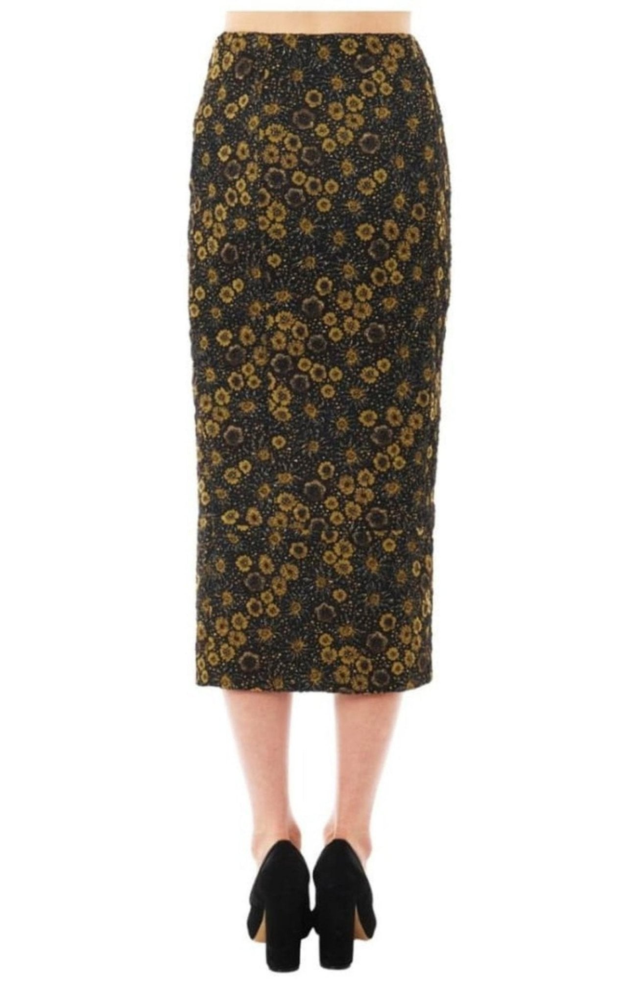 Rochas Floral Jacquard Pencil Skirt - Runway Catalog