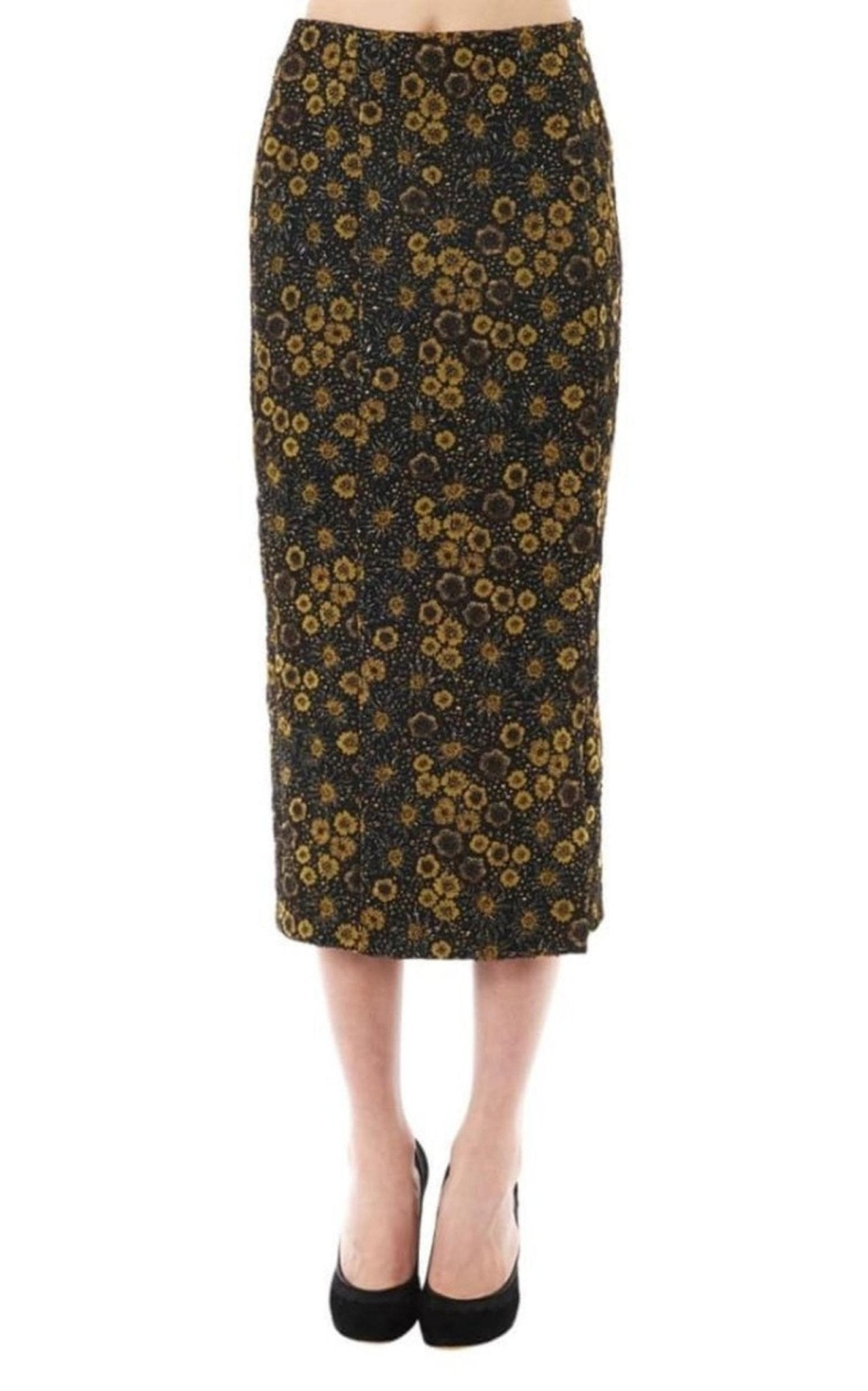 Rochas Floral Jacquard Pencil Skirt - Runway Catalog