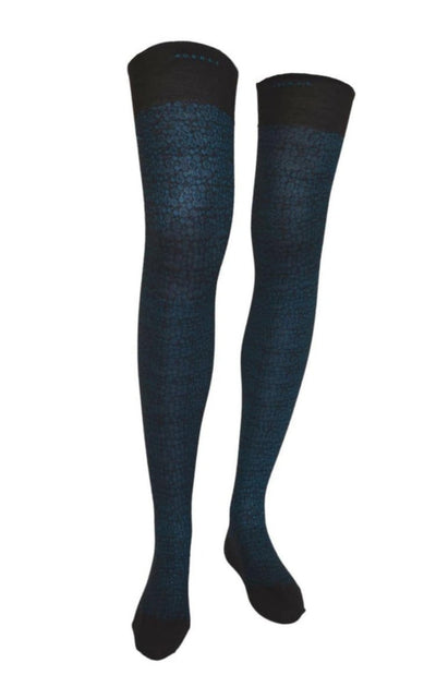Rochas Merino Wool Luxurious Logo Stockings - Runway Catalog