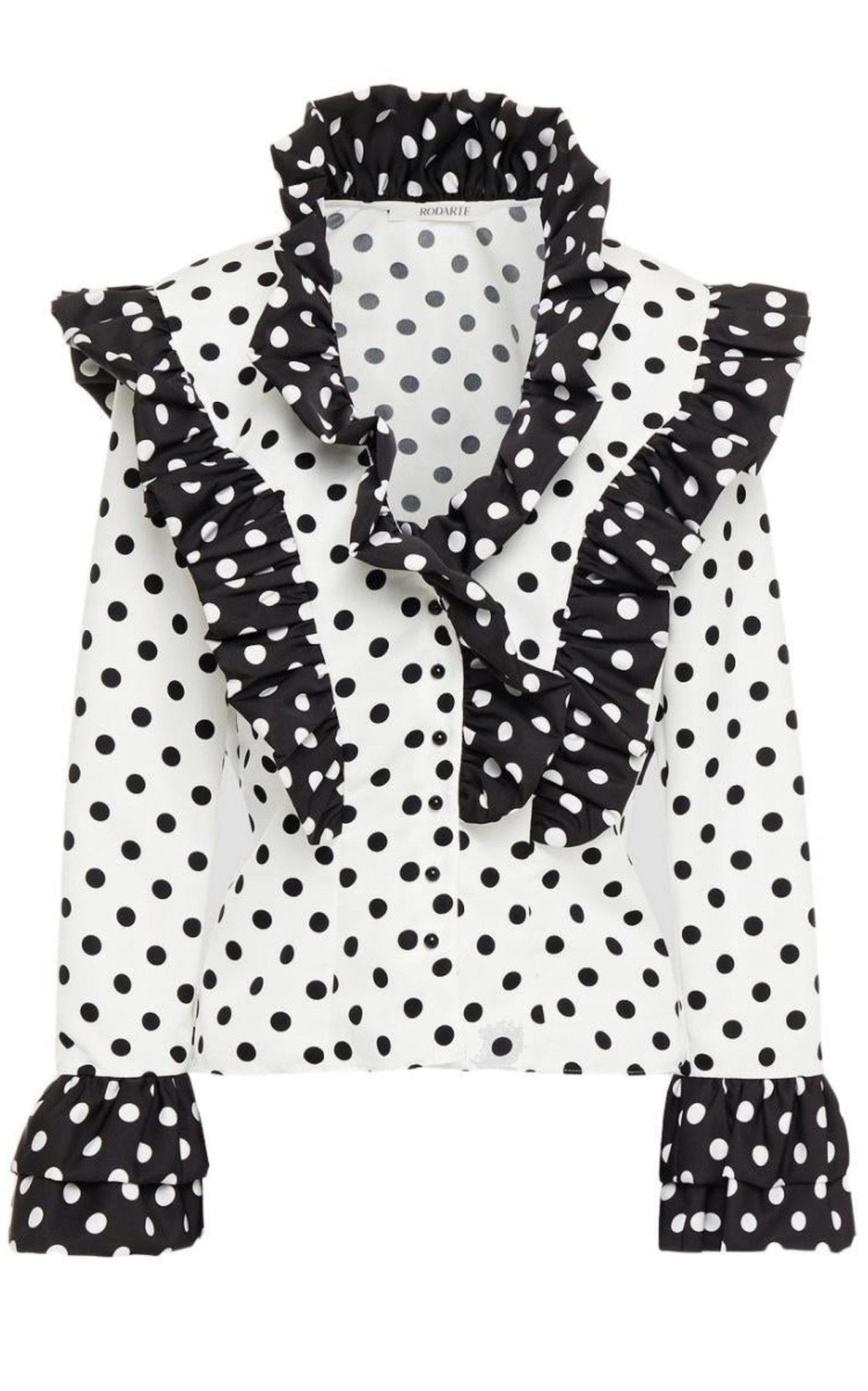 Rodarte Ruffled Polka - Dot Blouse - Runway Catalog