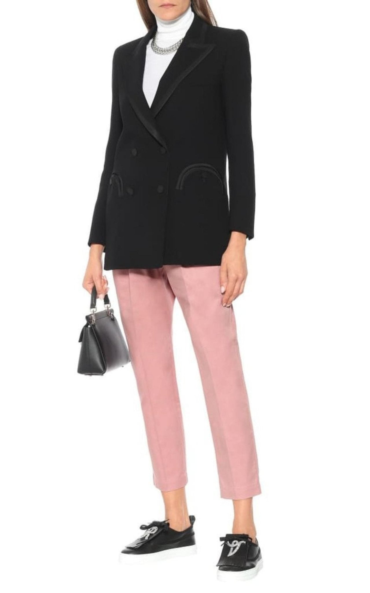 Roger Vivier Call Me Vivier Leather Sneakers - Runway Catalog