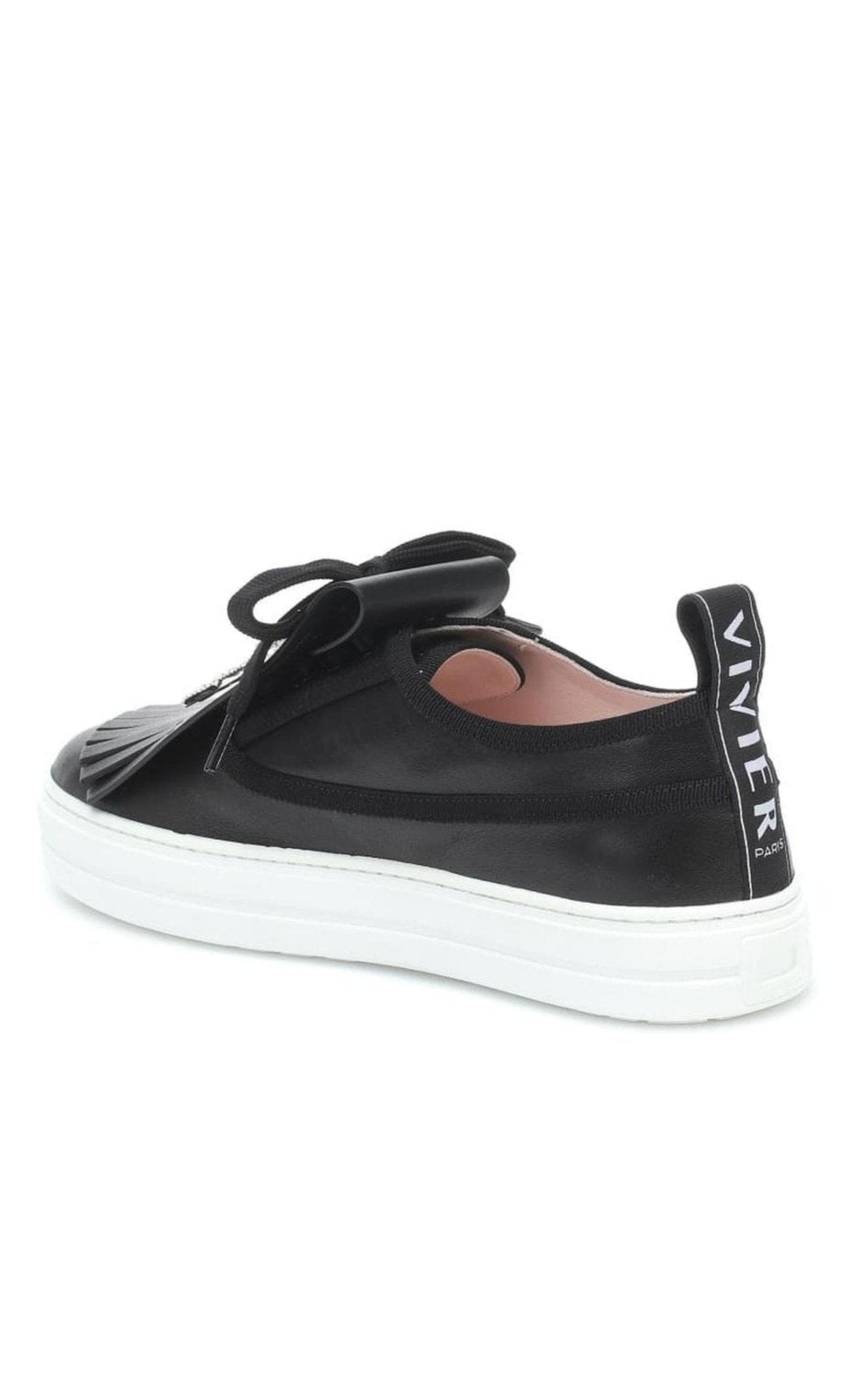 Roger Vivier Call Me Vivier Leather Sneakers - Runway Catalog