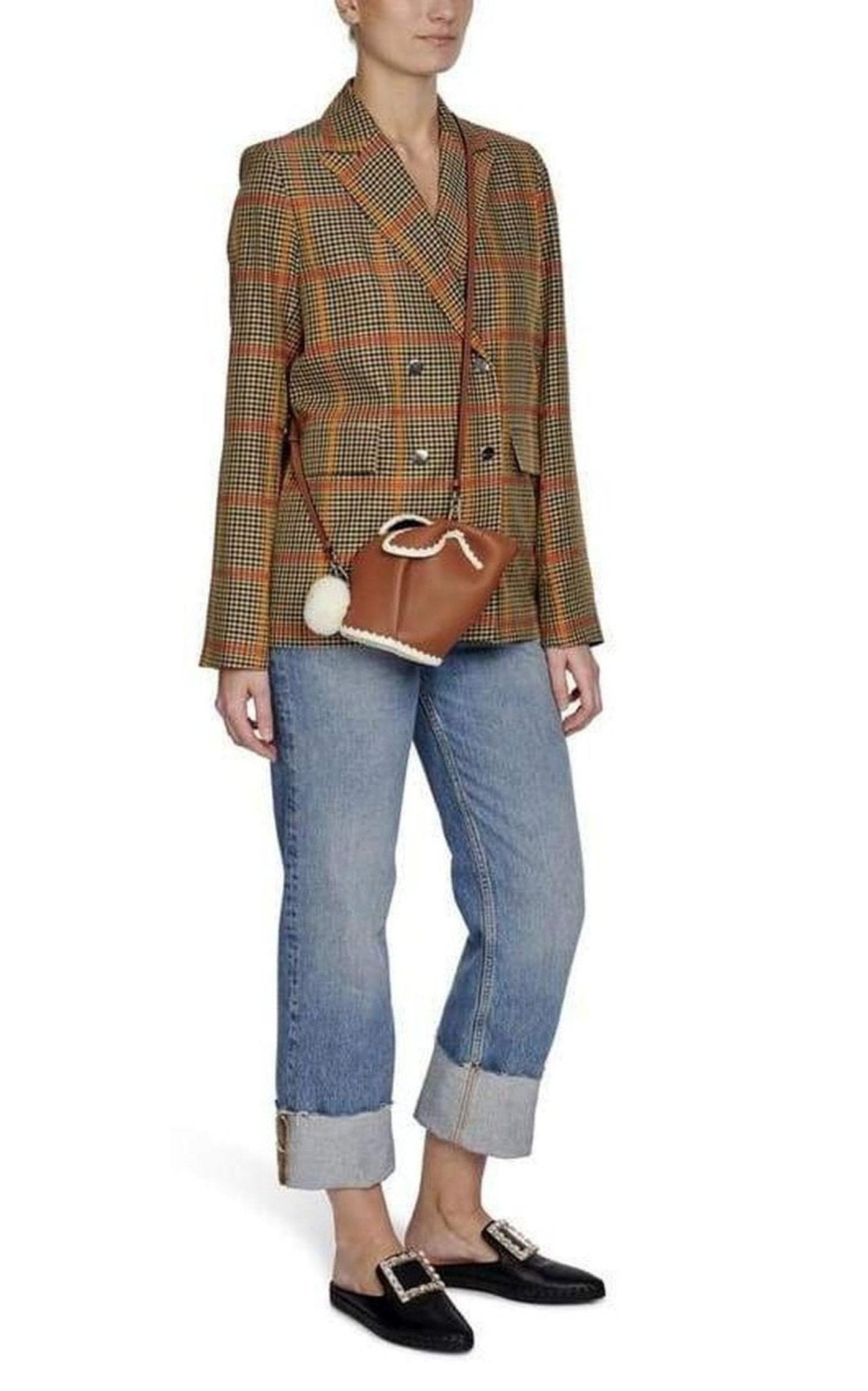 Roger Vivier RV Lounge Strass Buckle Mules - Runway Catalog