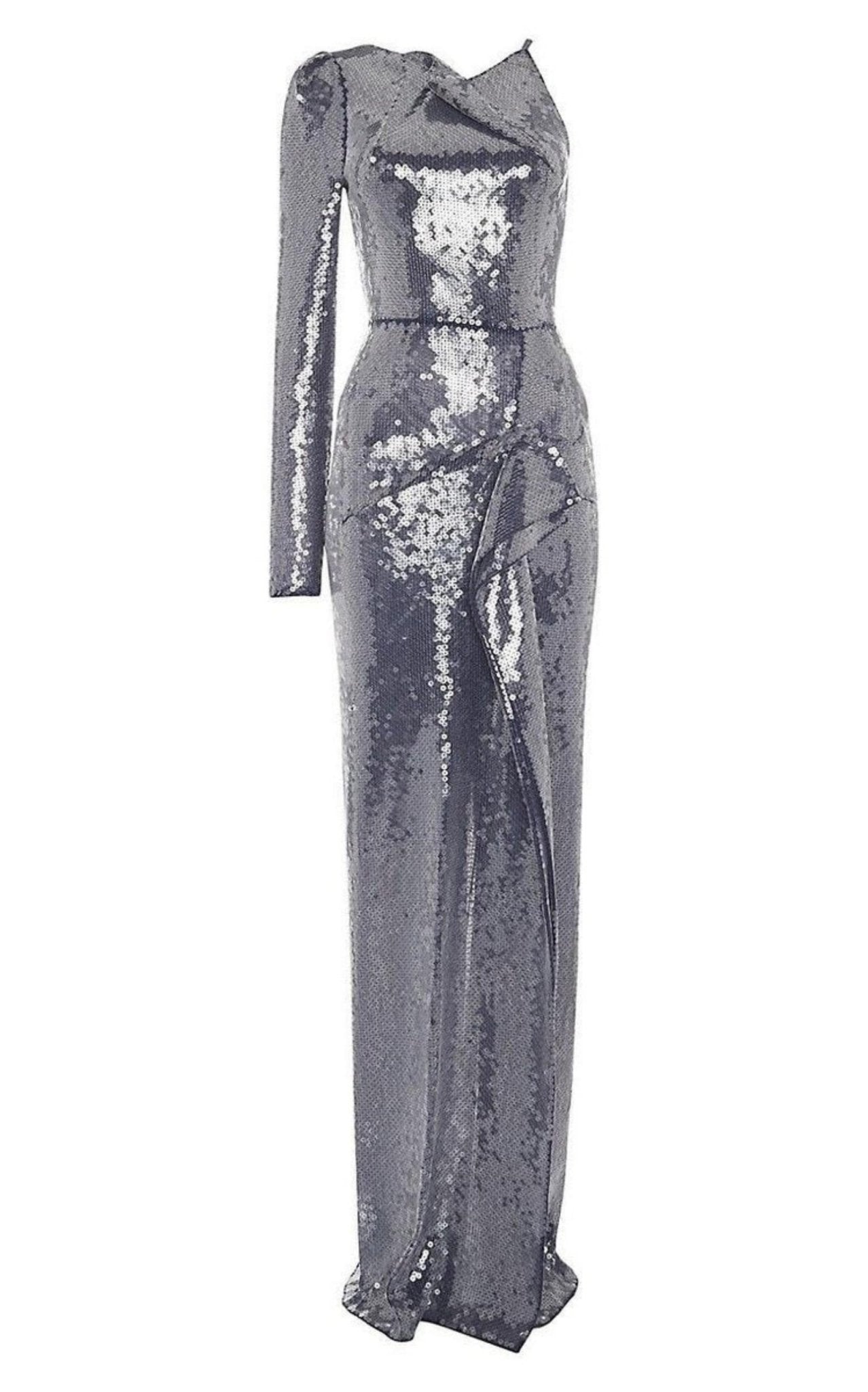 Roland Mouret Delamere One - Shoulder Sequin Gown - Runway Catalog