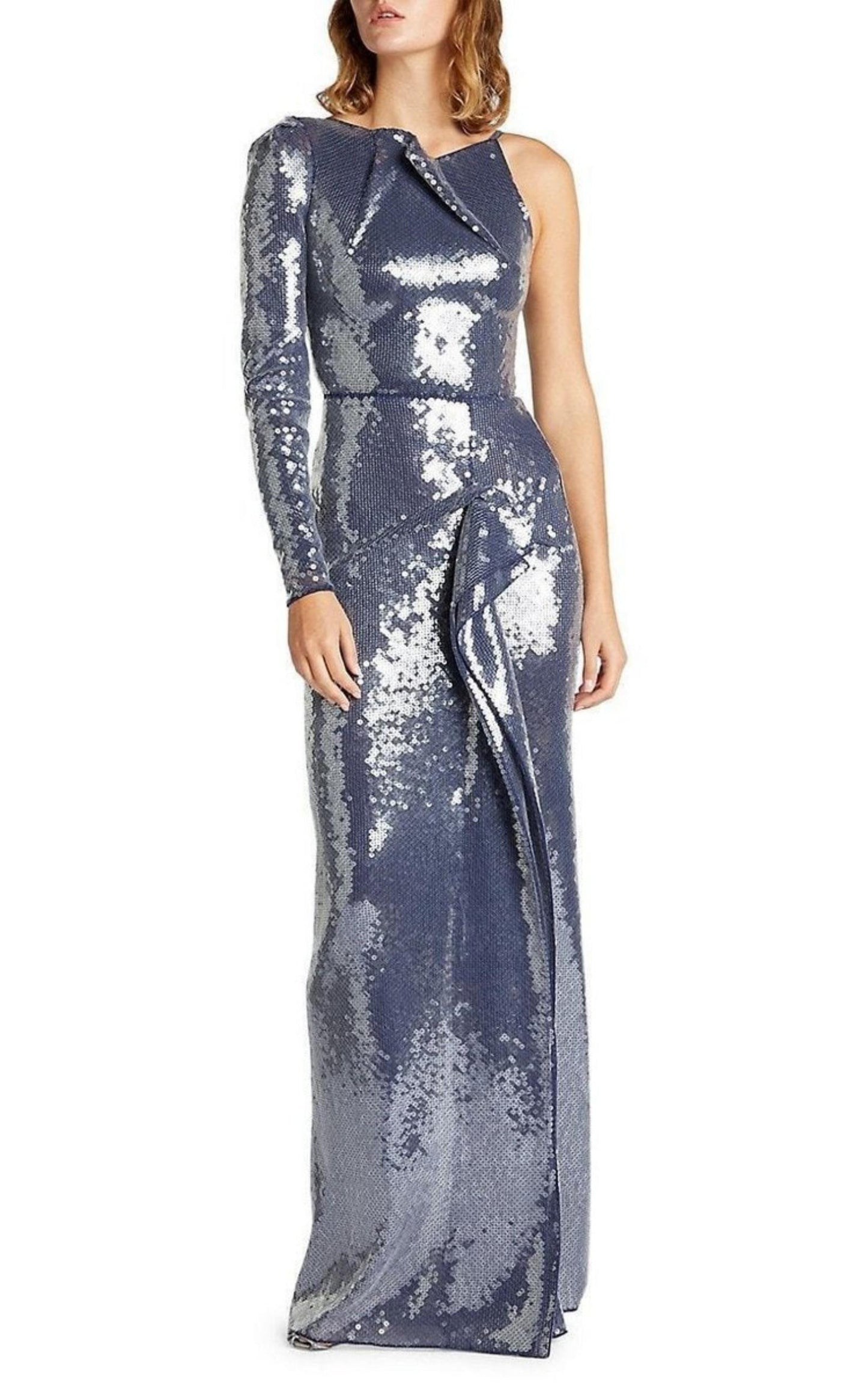 Delamere One-Shoulder Sequin Gown Roland Mouret