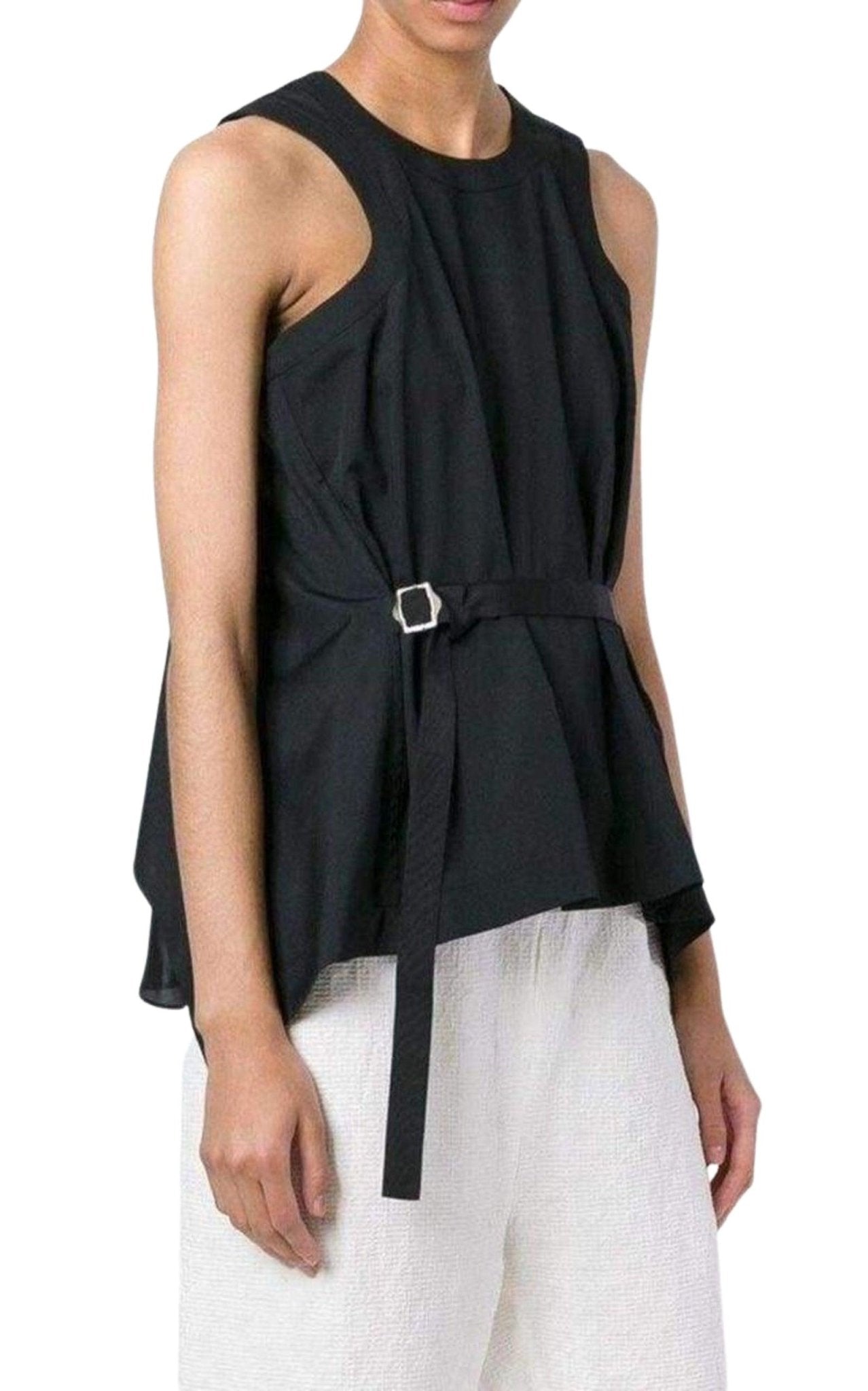 Sacai Belted Front Top - Runway Catalog