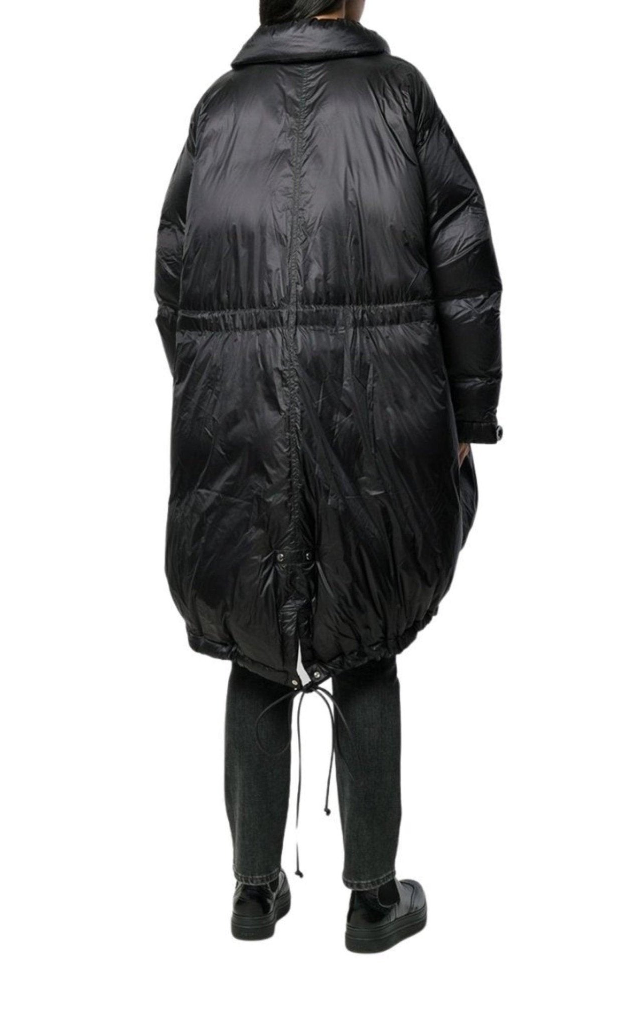Sacai Black Down High Neck Padded Parka - Runway Catalog