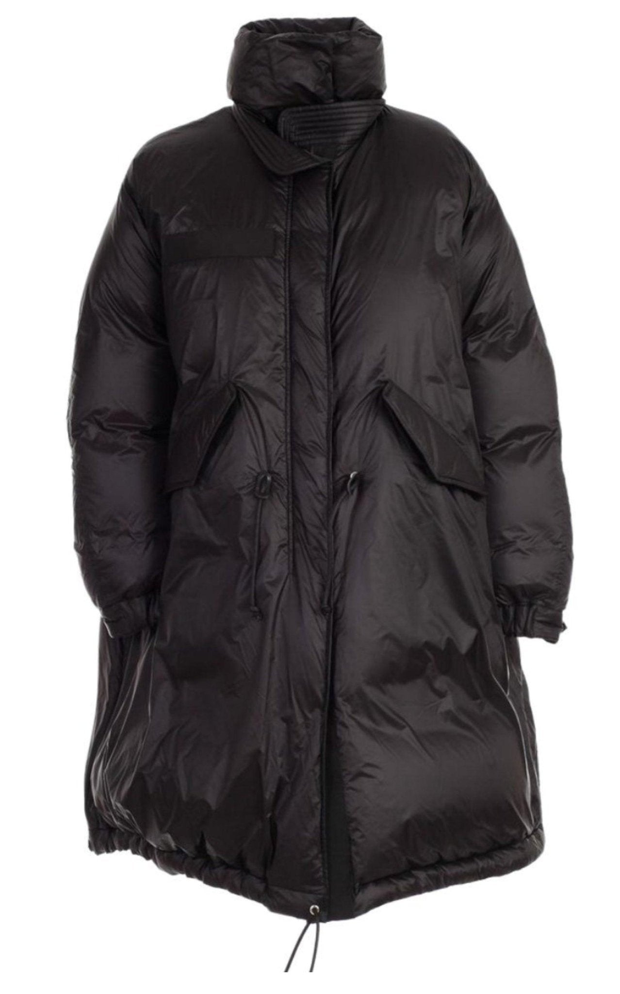 Sacai Black Down High Neck Padded Parka - Runway Catalog
