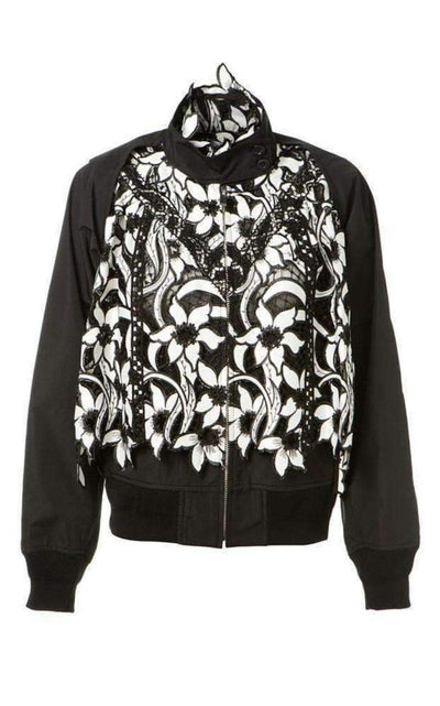 Sacai Broderie Anglaise Floral Cotton Jacket - Runway Catalog