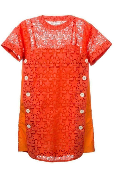 Sacai Lace Trim Sangallo Dress - Runway Catalog