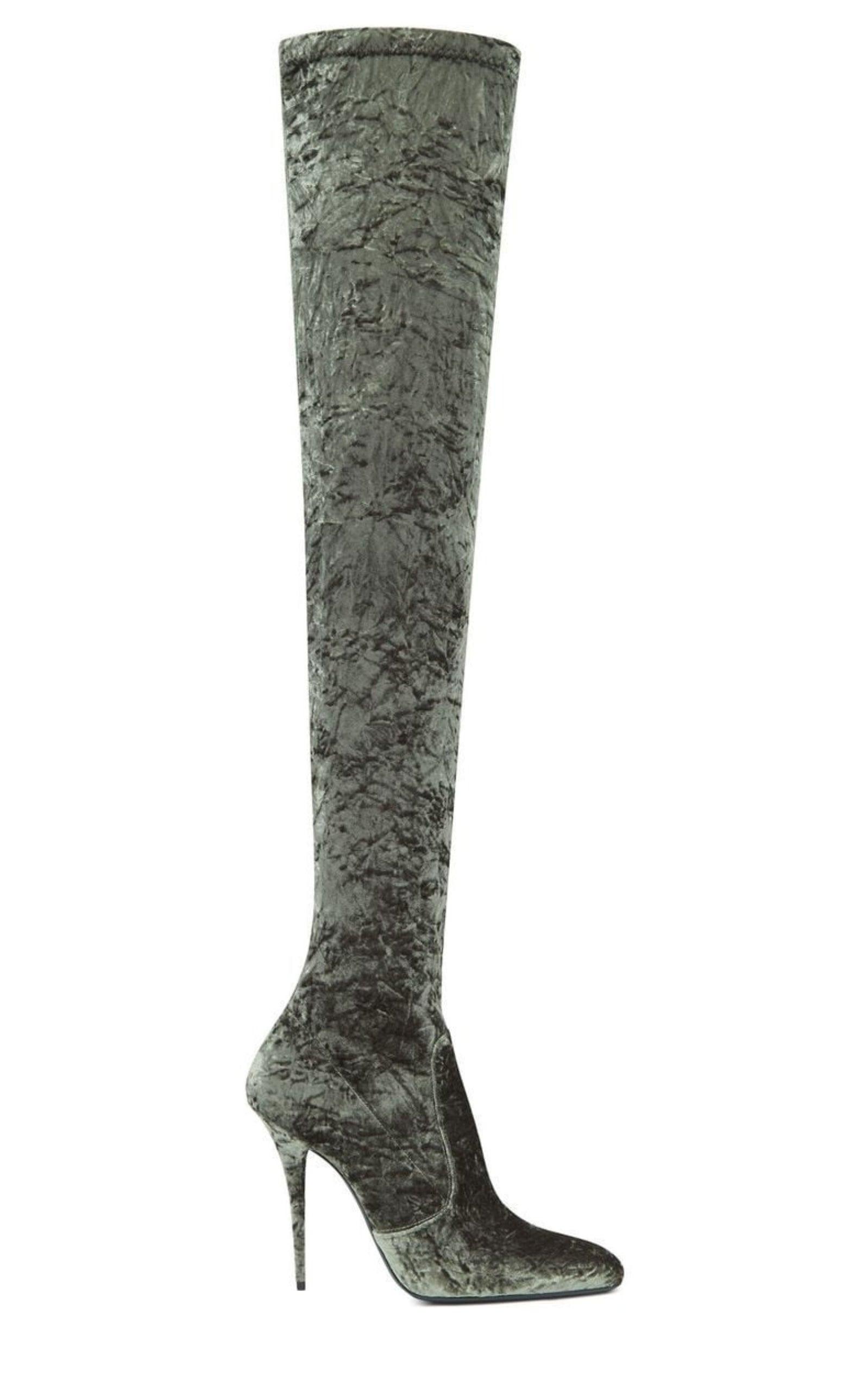 Ysl over knee boots shops