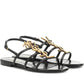 Metal Monogram Cassandra Sandals Saint Laurent