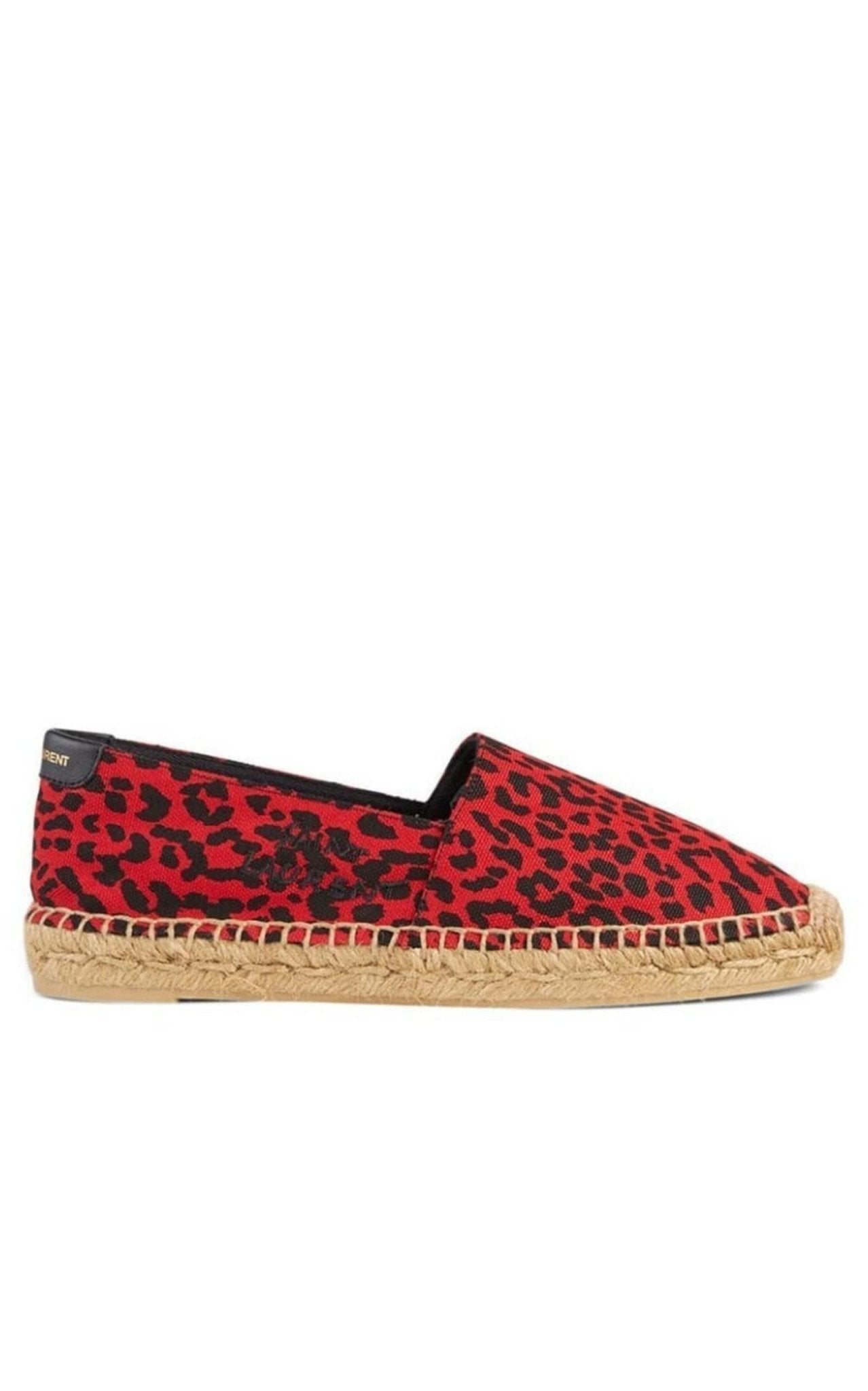 Saint Laurent Signature Leopard - Print Flat Espadrilles - Runway Catalog