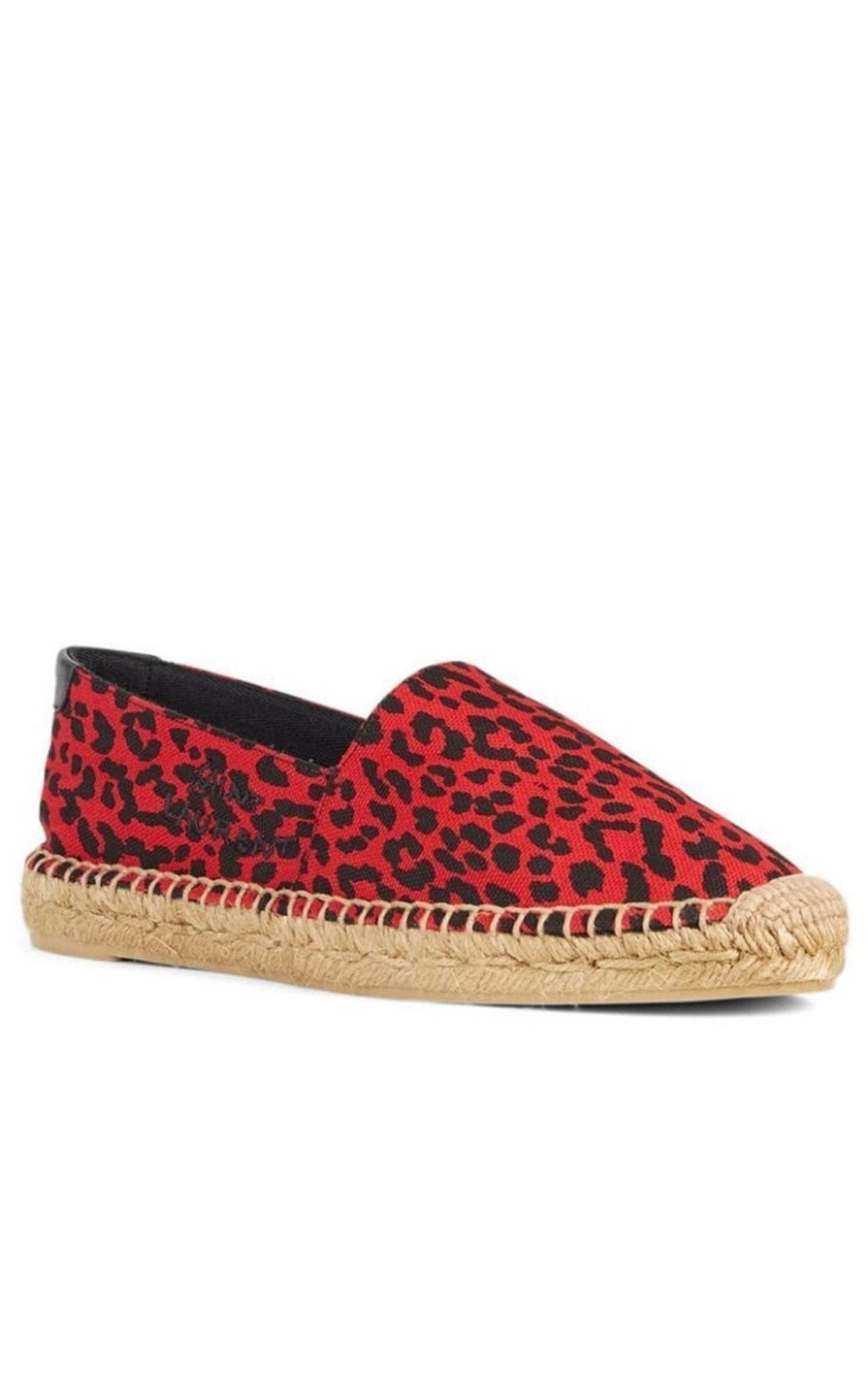 Saint Laurent Signature Leopard - Print Flat Espadrilles - Runway Catalog