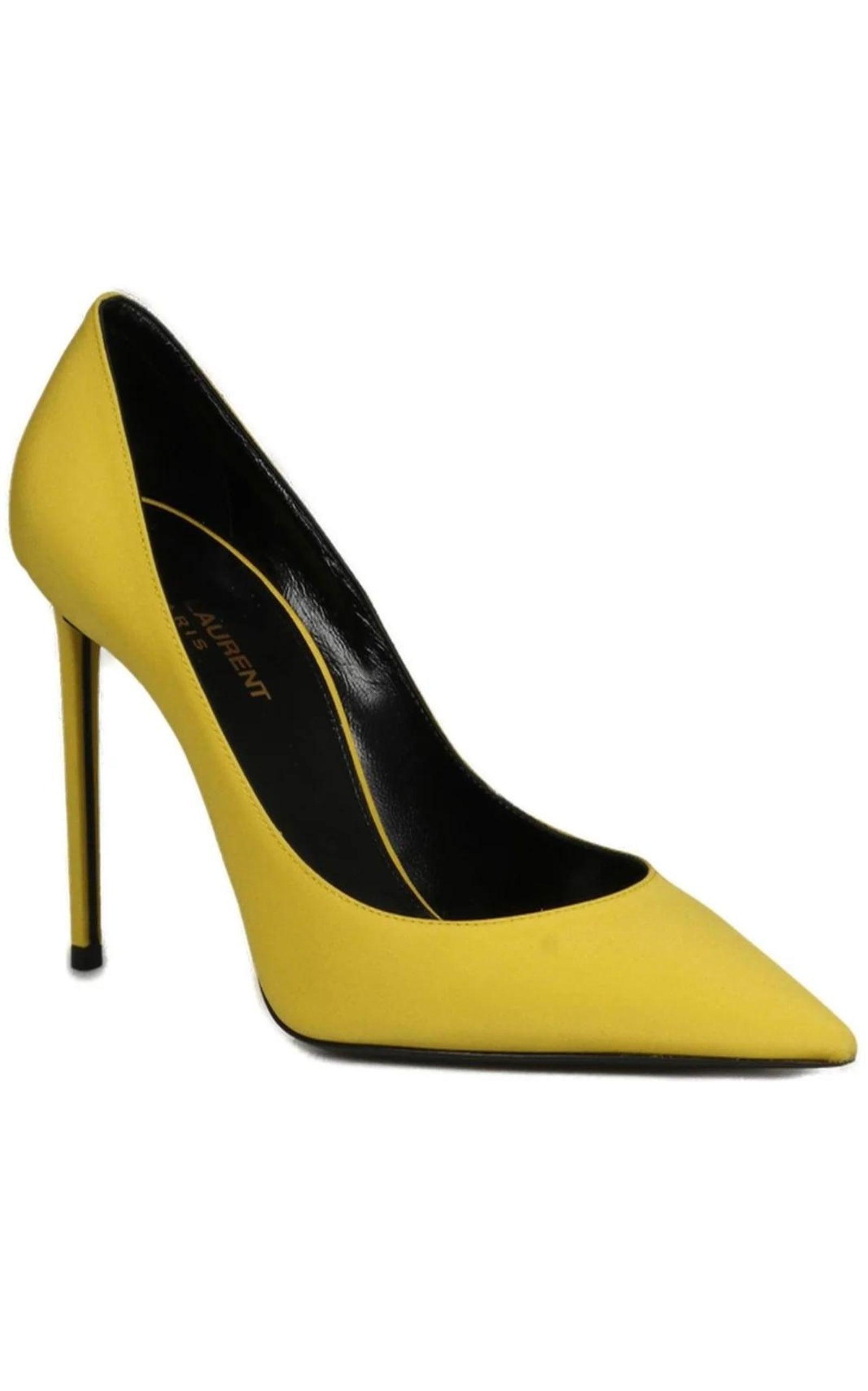 Yellow ‘ZOE’ Stiletto Pump Saint Laurent